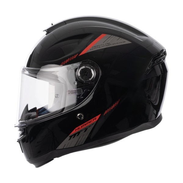 MT Helmets Mt hummer s solid a1 gloss black with dd ring 